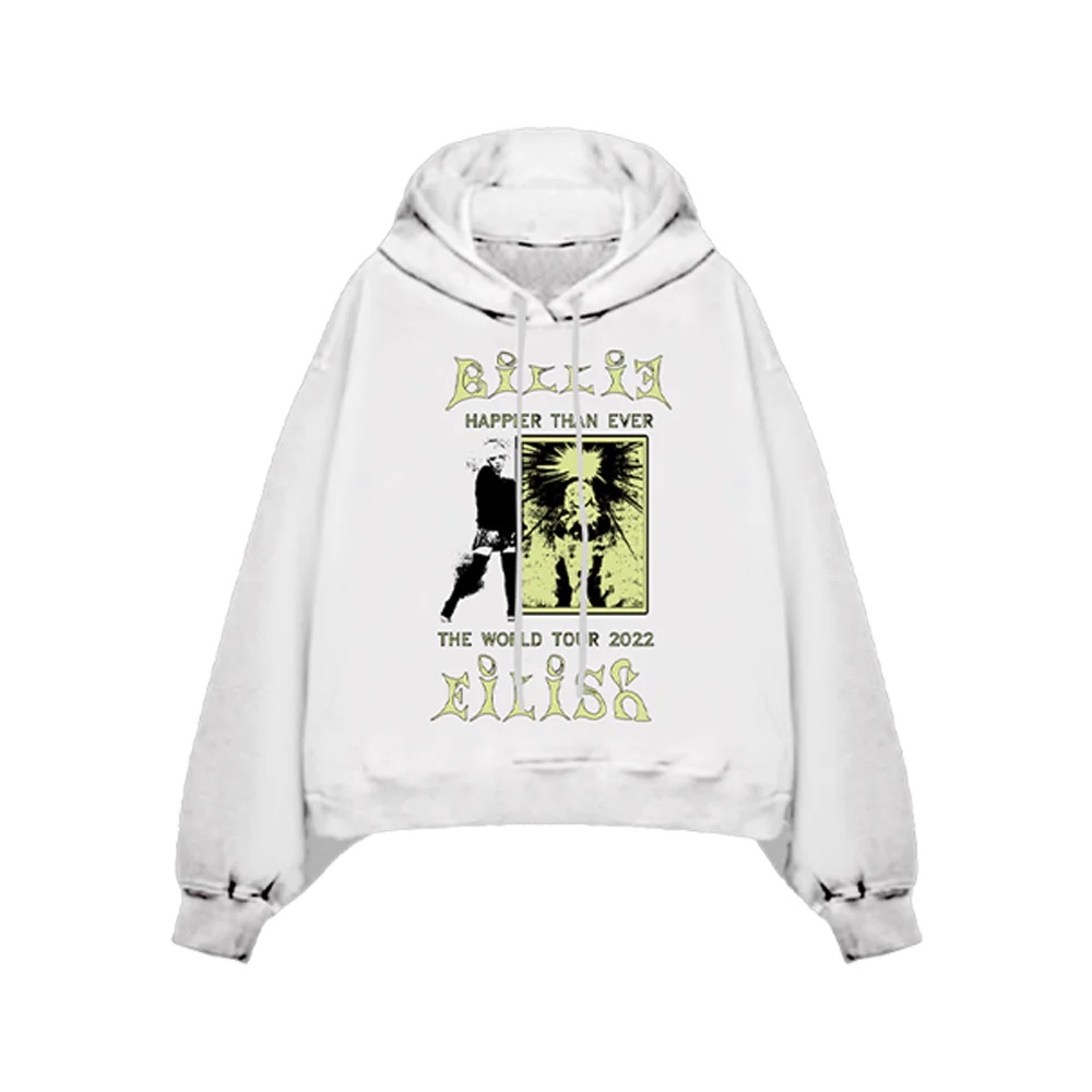 Billie Eilish Happier Than Ever World Tour 2022 Hoodie Sweatshirt Large